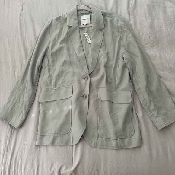 Madewell NWT Linen Blazer - Picture 4 of 5